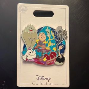 Disney Parks BEAUTY AND THE BEAST Disney Family Cluster Pin